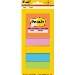 Best Super Sticky Notes, 3" x 3", Energy Boost Collection, 45 Sheet/Pad, 5 Pads/Pack (3321-5SSAU) Post-It Notes