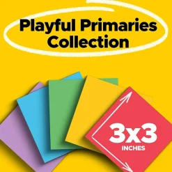 New Super Sticky Notes, 3" x 3", Collection, 90 Sheet/Pad, 5 Pads/Pack (654-5SSAN) Post-It Notes