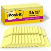 Super Sticky Notes, 3" x 3", Canary Collection, 90 Sheet/Pad, 24 Pads/Pack (65424SSCP) Post-It Notes