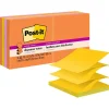 Sale Super Sticky Pop-up Notes, 3" x 3", Energy Boost Collection, 90 Sheet/Pad, 10 Pads/Pack (R33010SSAU) Post-It Notes