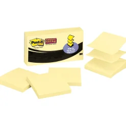 Outlet ® Super Sticky Refill Pop-up Notes, Canary Yellow, 2" x 2", 20/Pk Post-It Notes