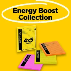 Post-it Super Sticky Telephone Message Pad, 4" x 5", Multicolor, 50 Sheets/Pad, 4 Pads/Pack (7679-4) Hot