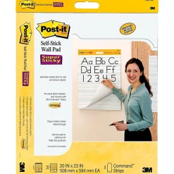 Clearance Super Sticky Wall Easel Pad, 20