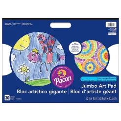 Art Street Prang® Jumbo Art Pad, White, 22" x 16", 30 Sheets, Pack of 3 (PAC4711-3) Online