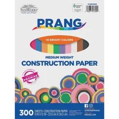 Outlet Smart Stack 9" x 12" Construction Paper, Assorted Colors, 300 Sheets/Pack (PCON01300) Construction Paper