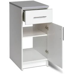 Online ™ 36" Elite 16" Base Cabinet, White Storage Cabinets