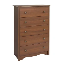 Discount 45.25" Monterey 5 Drawer Chest, Cherry (CDC-3345-K) Storage Cabinets
