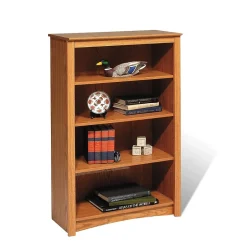 Outlet ™ 4 Shelf Bookcase, Oak Bookcases