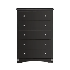 Outlet 44.75" Sonoma 5 Drawer Chest, Black (BDC-3345-K) Storage Cabinets
