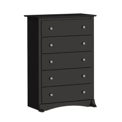 Outlet 44.75" Sonoma 5 Drawer Chest, Black (BDC-3345-K) Storage Cabinets