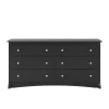 Discount 29" Sonoma 6 Drawer Dresser, Black (BDC-6330-K) Storage Cabinets