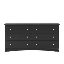 Discount 29" Sonoma 6 Drawer Dresser, Black (BDC-6330-K) Storage Cabinets