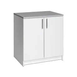 New Elite 36" Composite Storage Cabinet with 1 Shelf, White (WEB-3236) Storage Cabinets
