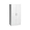 Best Elite 65" Composite Storage Cabinet with 3 Shelves, White (WES-3264) Storage Cabinets