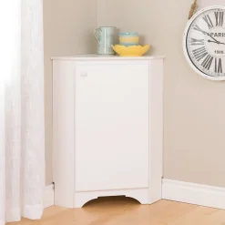 Best Elite White Corner Storage Cabinet (WSCC-0603-1) Storage Cabinets