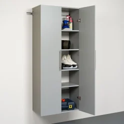 Outlet ™ HangUps 30" Laminate Large Storage Cabinet, Light Gray (GSCW-0707-2K) Storage Cabinets