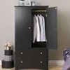 ™ Sonoma Composite Wood 2 Drawer Armoire, Black Storage Cabinets