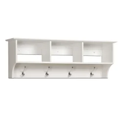 Outlet ™ Sonoma Entryway Cubbie Shelf, 48" x 11.5", White Shelving