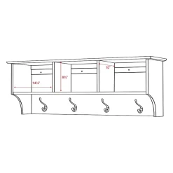 Outlet ™ Sonoma Entryway Cubbie Shelf, 48