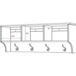 Outlet ™ Sonoma Entryway Cubbie Shelf, 48