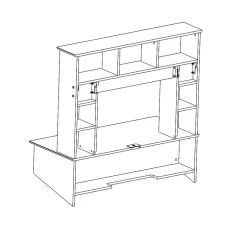 Clearance Sonoma Floating Desk, Espresso (EEHW-0800-1) Computer Desks