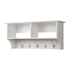 Discount ™ Wide Hanging Entryway Shelf, 36" x 11.5", White (WEC-3616) Shelving