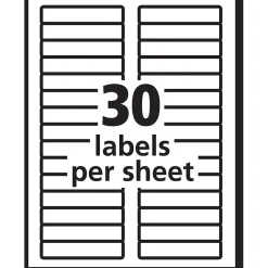 Pres-a-ply Laser/Inkjet File Folder Labels, 2/3
