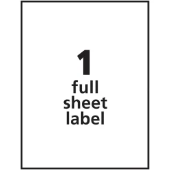 Pres-a-ply Laser/Inkjet Shipping Labels, 8-1/2