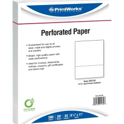 Best 8.5" x 11" Multipurpose Paper, 20 lbs., 92 Brightness, 2500/Carton (04132P) Multipurpose Paper