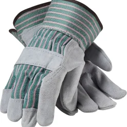 Work Gloves<PIP Protective Industrial Products Work Gloves, Split Leather With Safety Cuffs, Medium, Multi-Colored, 12 Pairs (83-6563/M)