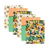 Pukka Pad Carpe Diem Floral Love 3-Hole Punched 2-Pocket Portfolio Folders, Assorted Colors, 6/Pack (9098-CD)