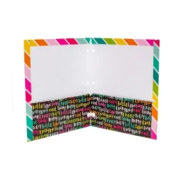 Pukka Pad Carpe Diem Rainbow Color Wash 3-Hole Punched 2-Pocket Portfolio Folders, Assorted Colors, 6/Pack (9097-CD) Online