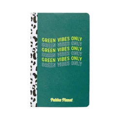 Pukka Pad Green Vibes Only Notebook, 5.28" x 8.46", Wide-Ruled, 96 Sheets, Green (9704-SPP) Discount