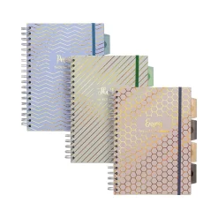 Pukka Pad Haze 5-Subject Notebooks, 7.4" x 9.84", Ruled, 100 Sheets, Assorted Colors, 3/Pack (9975(AST)-HZE) Hot
