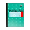 Pukka Pad Metallic Composition Notebook, 7.5" x 9.75", College-Ruled, 70 Sheets, Green, 4/Pack (8796-MET)
