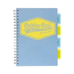 Pukka Pad Pastels 5-Subject Notebooks, 7" x 10", Ruled, 100 Sheets, Assorted Colors, 3/Pack (3032-PST) Sale