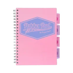 Pukka Pad Pastels 5-Subject Notebooks, 7" x 10", Ruled, 100 Sheets, Assorted Colors, 3/Pack (3032-PST) Sale
