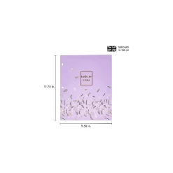 Pukka Pad Rochelle & Jess 3-Hole Punched 2-Pocket Portfolio Folders, Assorted Colors, 6/Pack (9108-ROC) New