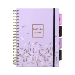 Pukka Pad Rochelle & Jess 5-Subject Notebook, 7.5" x 10", Graph-Ruled, 100 Sheets, Lilac, 3/Pack (9917-ROC) Discount