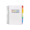 Pukka Pad Subject Notebook, 7" x 10", College Ruled, 200 Sheets, White (9603-PB) Best