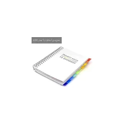 Pukka Pad Subject Notebook, 7" x 10", College Ruled, 200 Sheets, White (9603-PB) Best