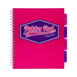 Pukka Pad Vision 5-Subject Notebooks, 8.5" x 11", Ruled, 100 Sheets, Deep Pink, 3/Pack (8866(PK)-VIS) Online