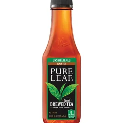 Tea<Pure Leaf Unsweetened Tea, 18.5 oz., 12/Carton (PEP134072)