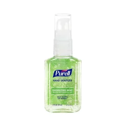 Purell 70% Alcohol Gel Hand Sanitizer, Energizing Mint Scent, 2 fl. oz., 24/Pack (3907-24-CMR)