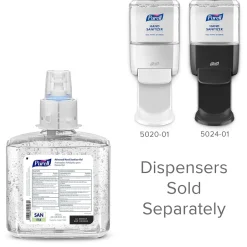 Purell Advanced 70% Alcohol Gel Hand Sanitizer Refill for ES4 Dispenser, Citrus Scent, 1200 mL, 2/Carton (5063-02)