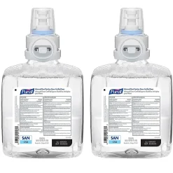 Purell Advanced 70% Alcohol Foaming Hand Sanitizer Refill for CS8 Dispensers, 1200 mL, 2/Carton (7851-02)