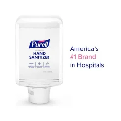 Purell Advanced 70% Alcohol Foaming Hand Sanitizer Refill for ES10 Dispenser, Clean Scent, 1200 mL., 2/Carton (8353-02)