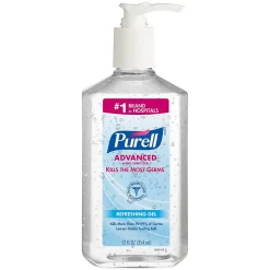 Purell Advanced 70% Alcohol Gel Hand Sanitizer, Clean Scent, 12 oz. (3659-12)