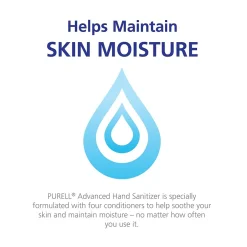 Purell Advanced Gel Hand Sanitizer Refill for ADX 7 Dispenser, 700 mL., 4/Carton (8703-04)