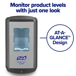 Purell CS 8 Automatic Floor Stand Hand Sanitizer Dispenser, Graphite/Black (7418-DS)